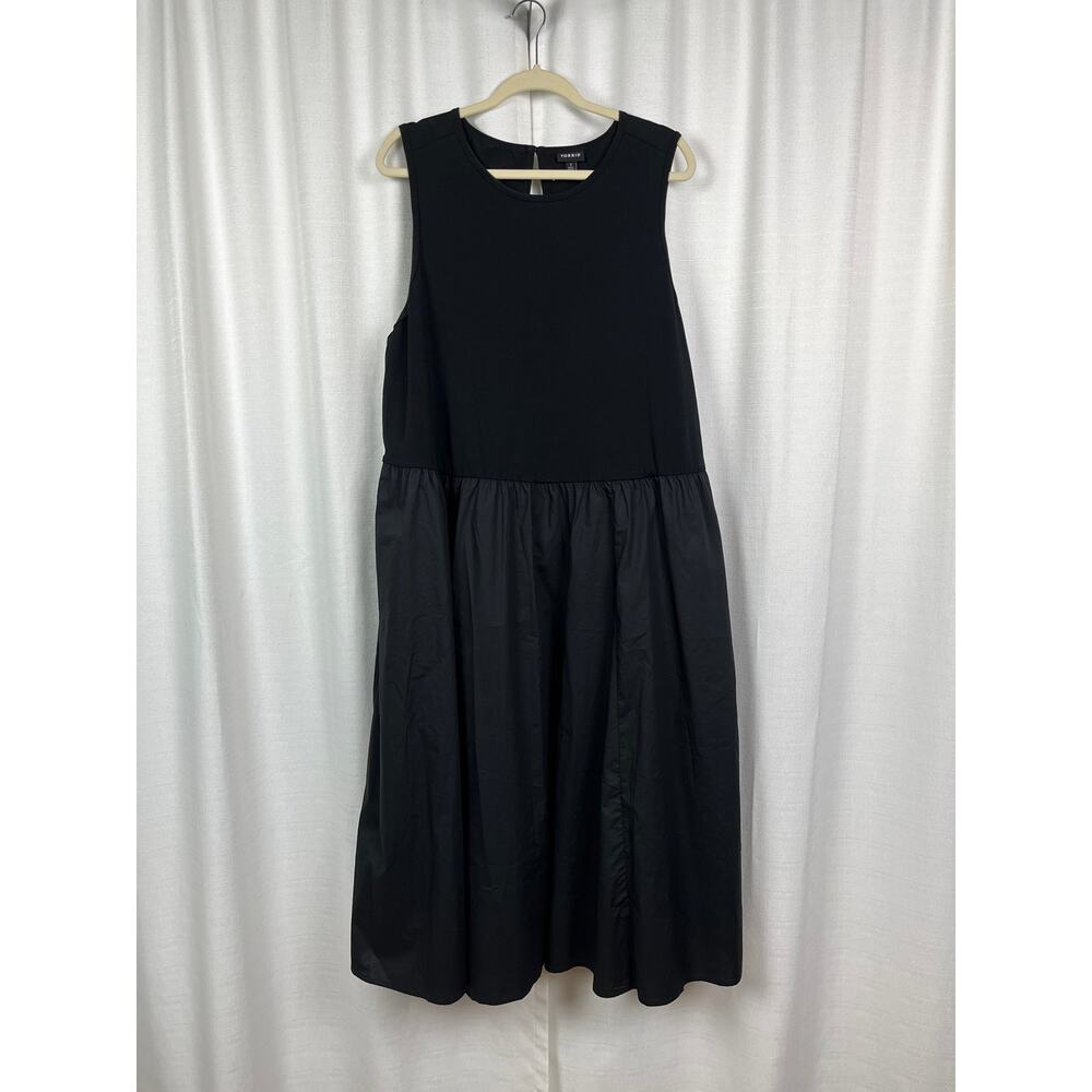 Torrid Black Knit&Cotton A Line Midi Dress Sz.4 - Picture 5 of 14